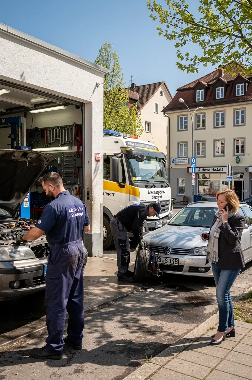 Fahrzeug wird nach erfolgreicher Fehlerbehebung und Diagnose wieder auf die Straße entlassen